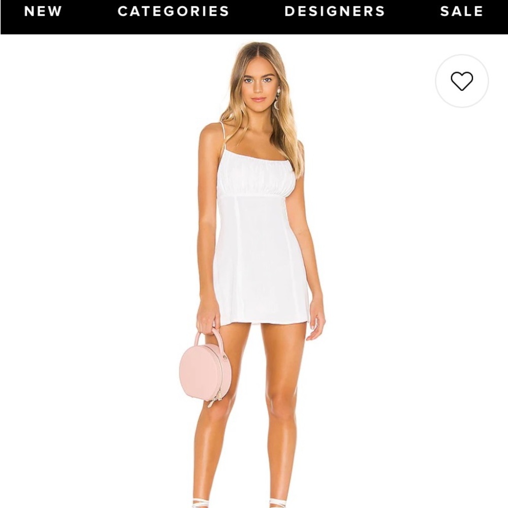 Superdown White Mini Dress Large